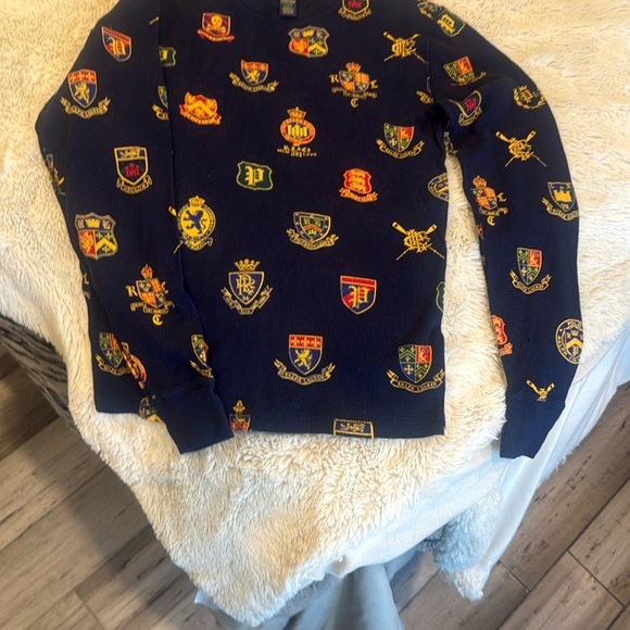 Polo by Ralph Lauren Navy Sleepwear with Crest Design - Picture 2 of 3